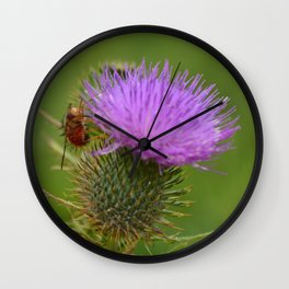 Bee happy Wall Clock