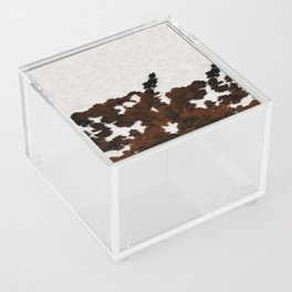 Simple Scandinavian Primitive Cowhide Print (screen print, photograph) Acrylic Box