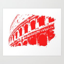 Way of the Warrior - Roman Colosseum Art Print