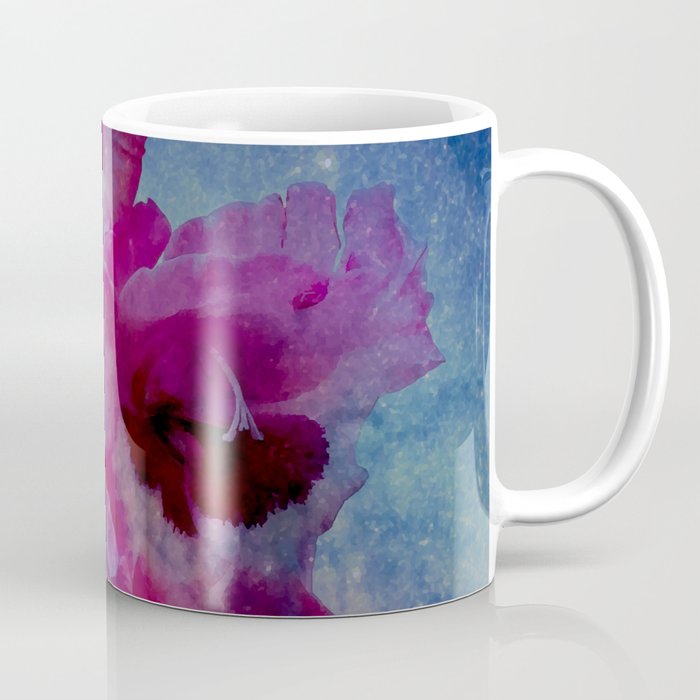 Innuendo Space Gladiola aesthetic blue galaxy flower  Coffee Mug
