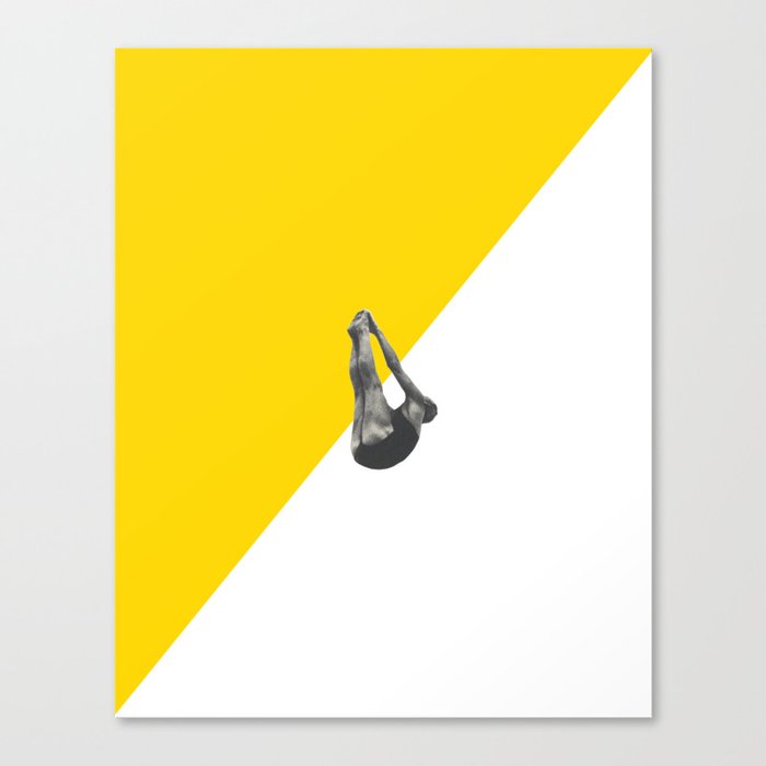 Diver (yellow) Canvas Print
