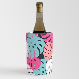 Palm Springs Tropical Leaves - Monstera Wine Chiller