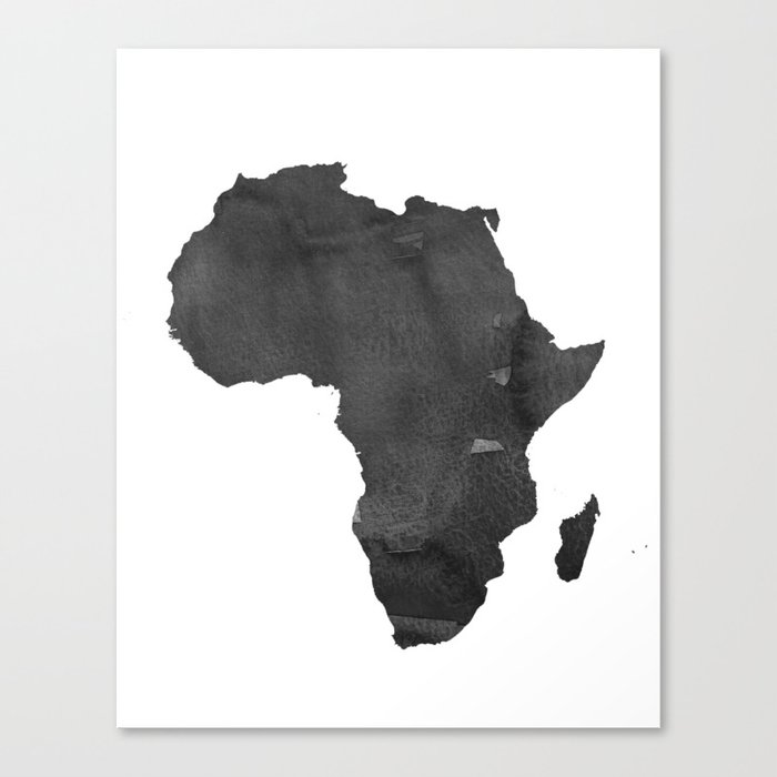 Watercolor Africa Map Africa Map Watercolor Painting Watercolor