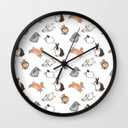 bunnies Wall Clock