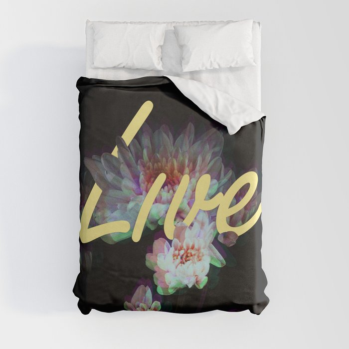 Live - Floral Pop Duvet Cover