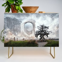Portal to a world made of oak trees Credenza