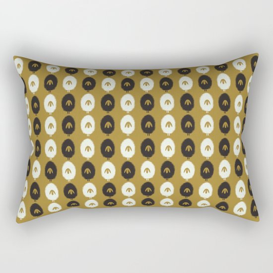 Sheep ochre Rectangular Pillow