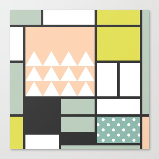 Summer Mondrian 2016 Canvas Print