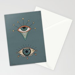 Bohemian Evil Eyes Stationery Cards