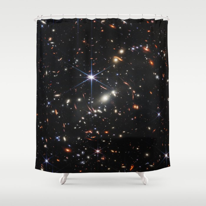 Galaxies of the Universe Webb's First Deep Field (NIRCam Image)  Shower Curtain