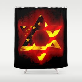 Idf Shower Curtains Society6 United State Of Isreal 011 Shower Curtain