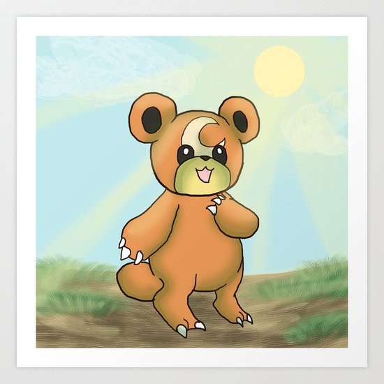 Teddiursa Art Print