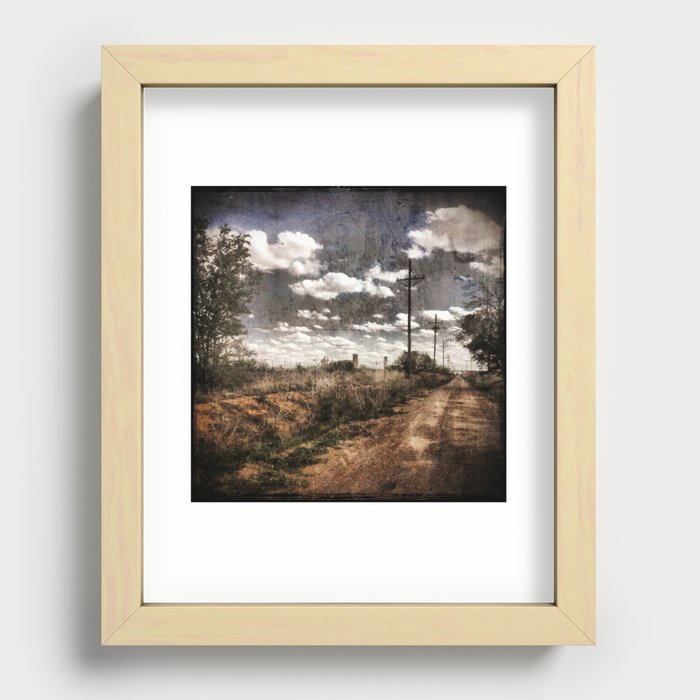 Country Road Recessed Framed Print