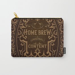 D20 Home Brew Content Creator Aged Label Carry-All Pouch | Creator, Content, Custom, Gamer, Dungeons, Aged, Graphicdesign, D20, Label, Dragons 