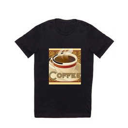Coffee T Shirt | Breakfast, Cupandsaucer, Steam, Cupofjoe, Smellthecoffee, Coffee, Wakeup, Backgroundpattern, Digital, Coffeecup 