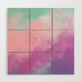 Candy Clouds Wood Wall Art
