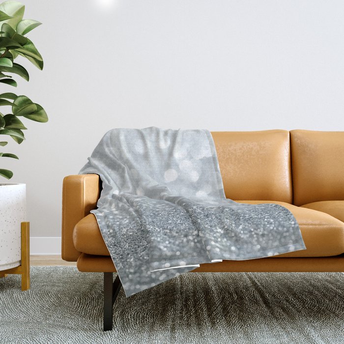 White sparkle throw sales