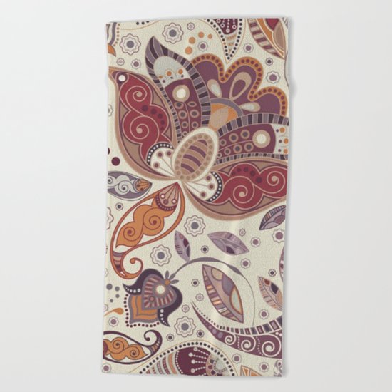 Shabby flowers #30 Beach Towel