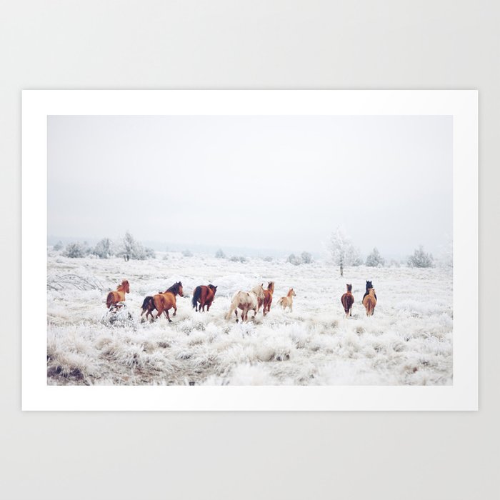 Winter Horses Kunstdrucke