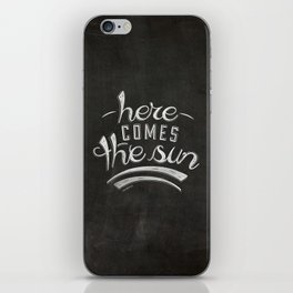 LYRICS - Here comes the sun iPhone Skin