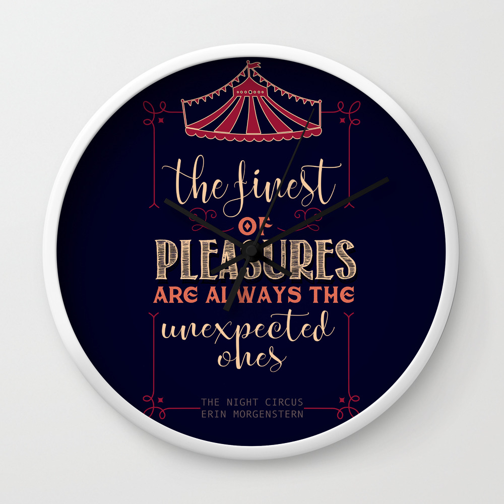 The Night Circus Erin Morgenstern Wall Clock By Dorothyreads