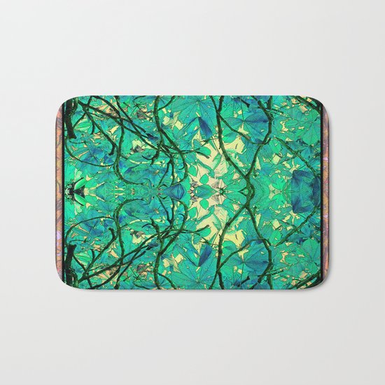 CHESTNUT FOLIAGE FANTASY ABSTRACT Bath Mat
