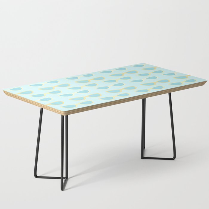 Yellow and blue retro sunglasses Coffee Table