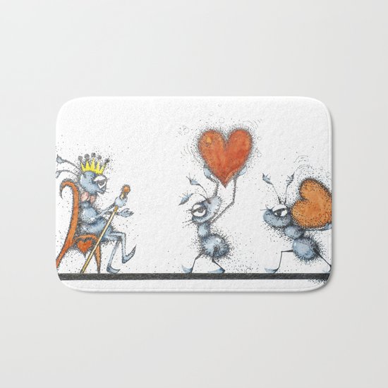 King of hearts Bath Mat