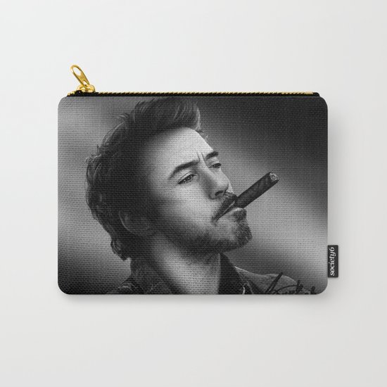 David's Portrait #2 Robert Downey Junior Carry-All Pouch