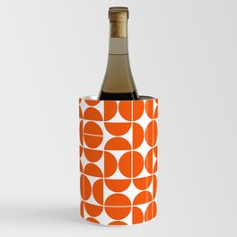 Mid Century Modern Geometric 04 Orange Wine Chiller