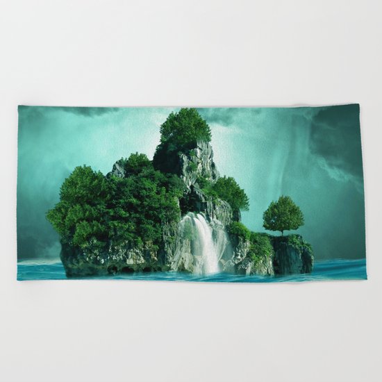 Green island 4 Beach Towel