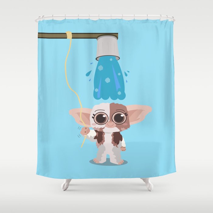 Ice bucket challenge Gizmo Shower Curtain