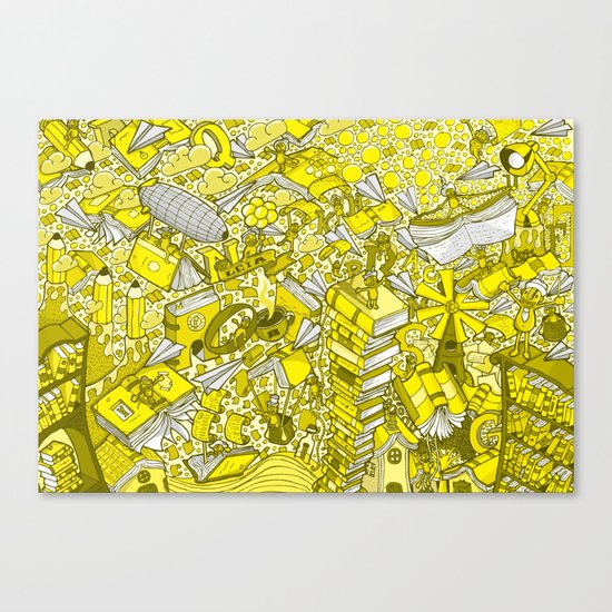 We Love Books Canvas Print