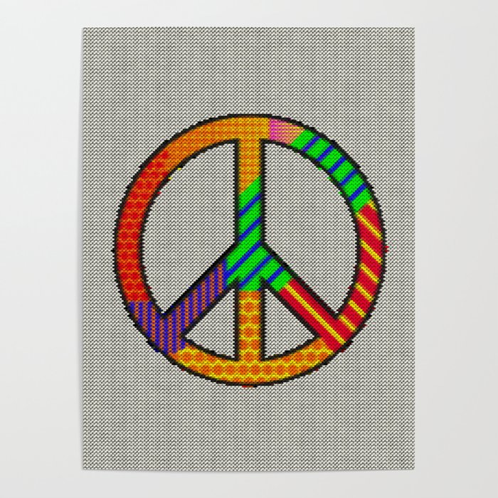 Knitting Peace Poster