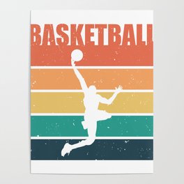 Basketball vintage Poster | Basic, Surfing, Jump, Dance, Soccer, Chill, Gymnastics, Graphicdesign, Ocean, Cheer 