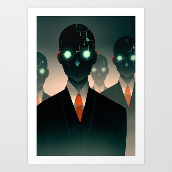 Microchip mind control Art Print