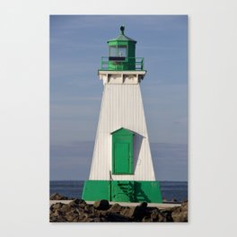 The Little Green Lighthouse Canvas Print