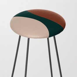 Modern Minimal Arch Abstract LXXXI Counter Stool