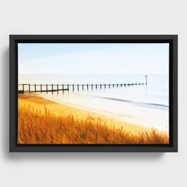 Early Morning Beach Framed Canvas