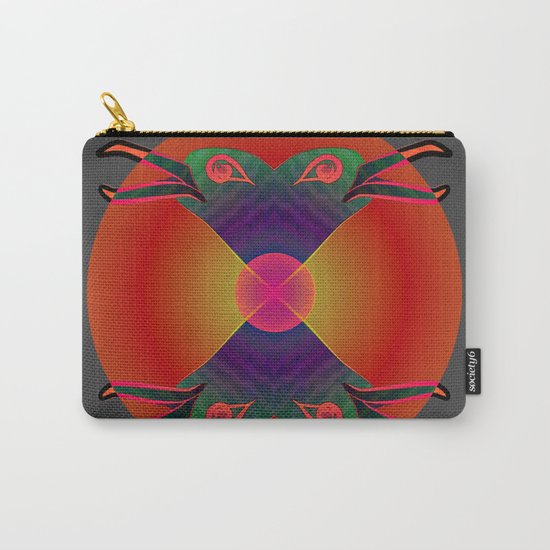 Red Kiss / Love Symbol / Pattern 12-01-17 Carry-All Pouch