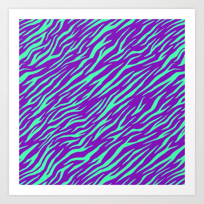 Zebra 08 Art Print