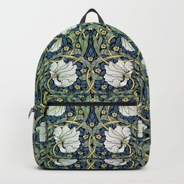 Pimpernel Blue by William Morris Backpack