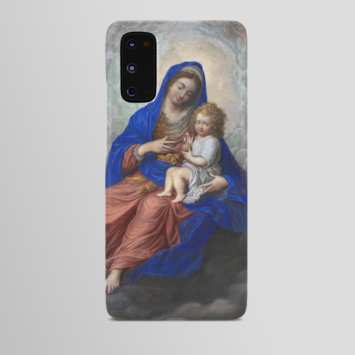 Madonna and Child in Glory - Isaac Oliver Android Case