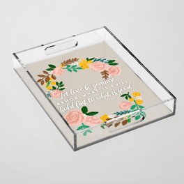 Romans 12:9 Acrylic Tray