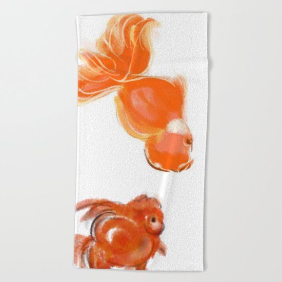 goldfish 1 Beach Towel