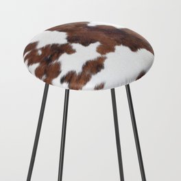 Cow faux fur, spotty pattern Counter Stool