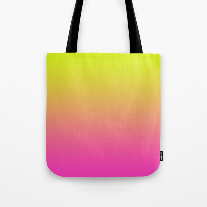 Modern Yellow Orange Pink Ombre Tote Bag by annaleeblysse | Society6