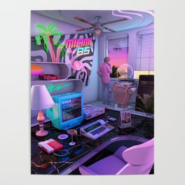Synthwave Miami 85 Poster