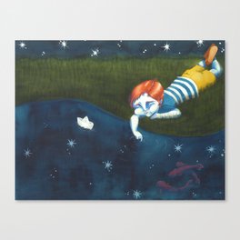 Fishes and stars Canvas Print