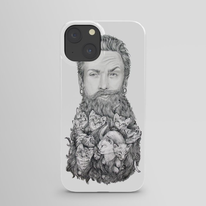 Kitten Beard iPhone Case